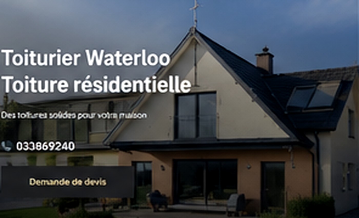 Illustration travaux de toiture à Waterloo